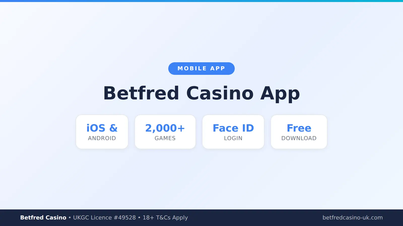 Betfred Casino mobile app