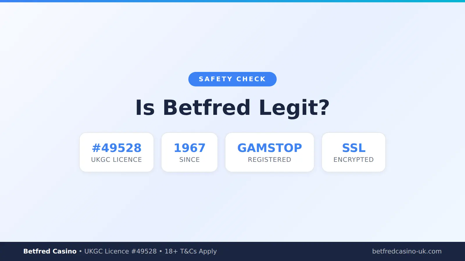 Is Betfred Casino legitimate - safety review